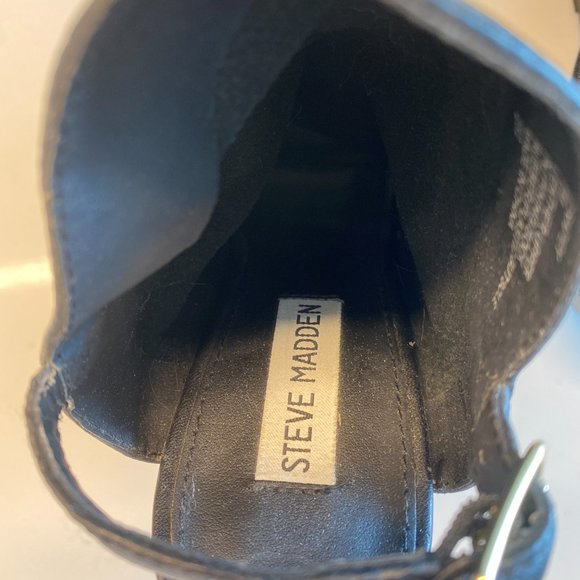 Steve Madden Black Ankle Booties - Picture 4 of 5